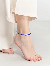 картинка Элитный браслет на ногу Из натурального камня Лазурит от магазина Wolves
