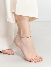 картинка Элитный браслет на ногу Из натурального камня Лабрадор от магазина Wolves