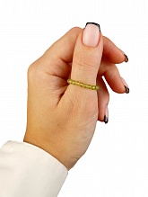 картинка Элитное кольцо Из натурального камня Хризолит от магазина Wolves