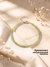 картинка Элитный браслет на руку из натурального камня Хризолит от магазина Wolves