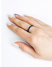 картинка Элитное кольцо Из натурального камня Сапфир от магазина Wolves