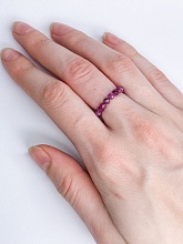 картинка Элитное кольцо Из натурального камня Рубин от магазина Wolves